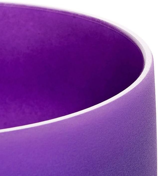 Hye-eun 8 Inch B Note Purple Quartz Crystal Singing Bowl 432hz Crown Chakra Sound Healing With Carrying Case for Yoga - Bloomnest