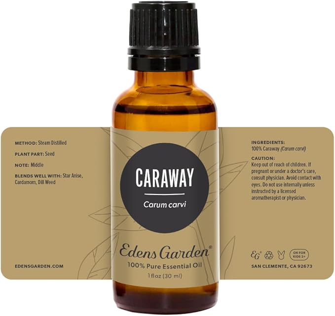 Edens Garden Caraway Essential Oil- 100% Pure Premium Grade, Undiluted, Natural, Therapeutic, Aromatherapy, The Best for Diffuser, Skin, Laundry, Humidifiers 30 ml (1 fl oz) EdensGarden