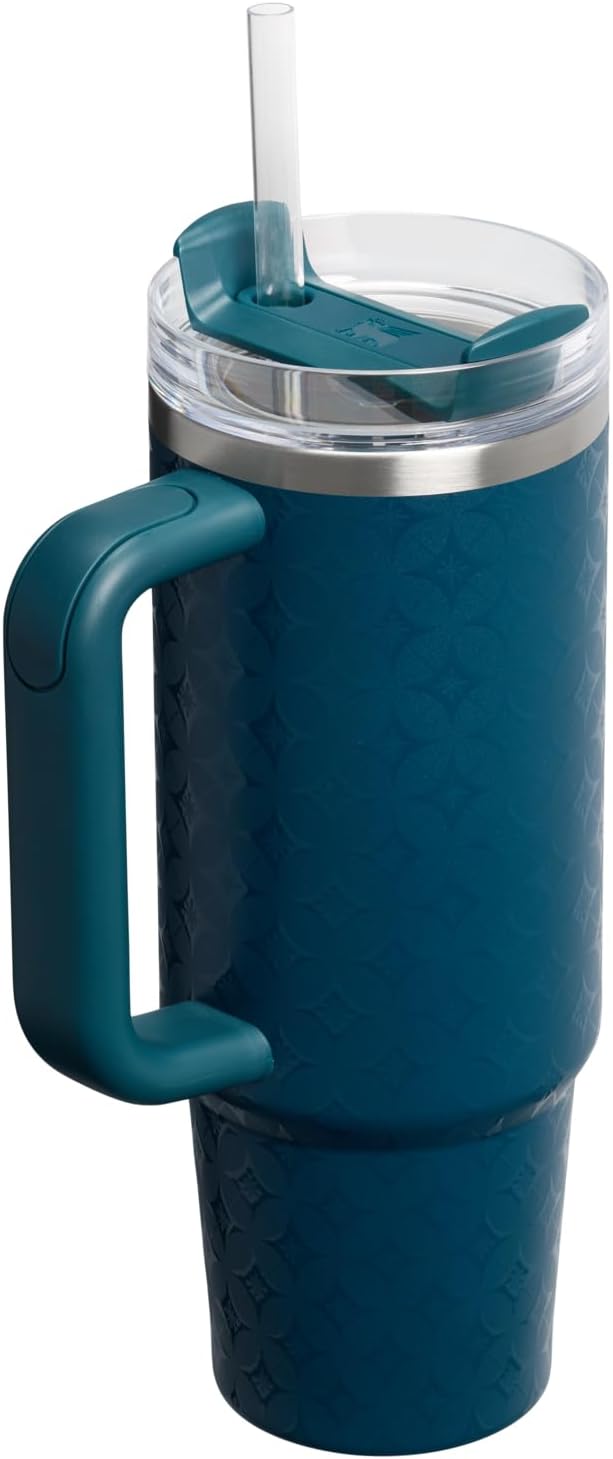 Stanley Quencher H2.0 Tumbler with Handle and Straw 30 oz | Flowstate 3-Position Lid | Cup Holder Compatible for Travel | Insulated Stainless Steel Cup | BPA-Free | Ponderosa Star