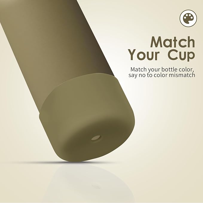 2PCS Silicone Water Bottle Boot, Compatible with Owala 24oz 32oz 40oz, Protective Anti-Scratch & Anti-Dent No Noise Sleeve Cover for FreeSip/Twist/Flip Water Bottles (Off Road, 24oz) BKBY