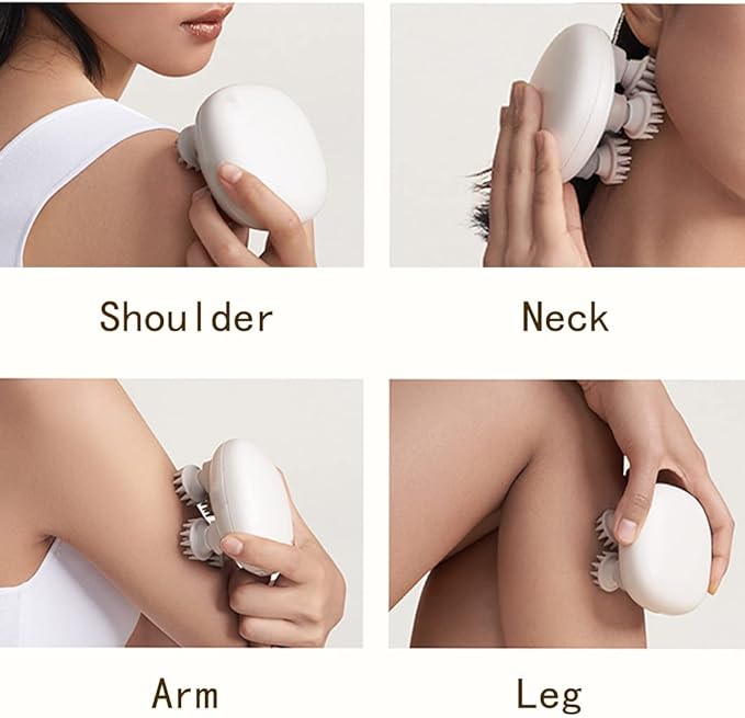 Portable Electric Mini Scalp Massager, Head Scratcher for Hair Growth, Deep Clean and Stress Relax, IPX7 Waterproof Rechargeable, Pets Massager HaoToningInc