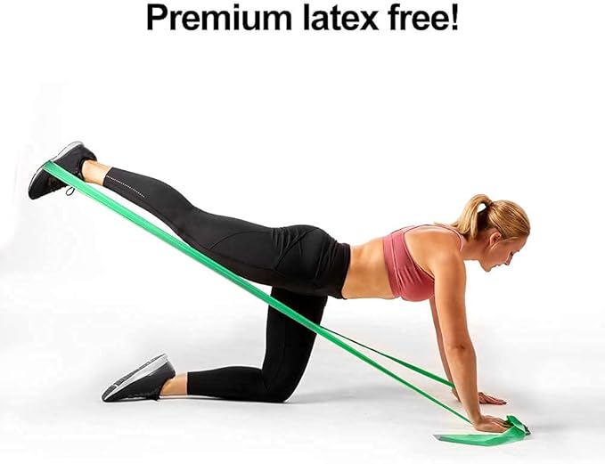 Resistance Band for Working Out - 8,16,24 Yard Resistance Bands Bulk Rolls - 10 Strengths in Light Medium and Heavy Exercise Bands - Latex Free Workout Bands Including iPhone App and e-Book - Bloomnest