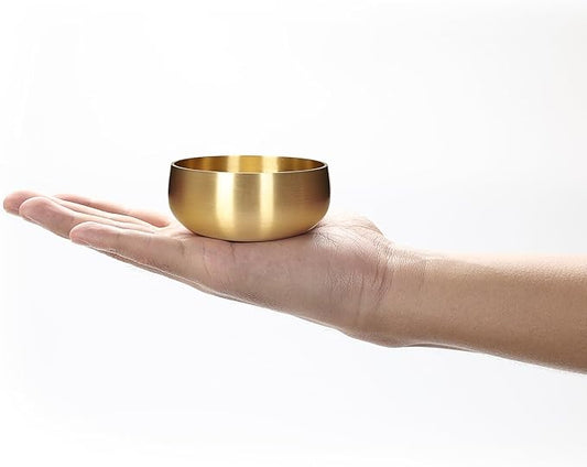 Tibetan Singing Bowl Set - 3" Portable Handcrafted Meditation Sound Bowl for Yoga, Mindfulness, Chakra Healing, Stress Relief, Complete Kit with Cushion & Mallet | Spiritual Gifts for Beginners 3 Inch - Bloomnest