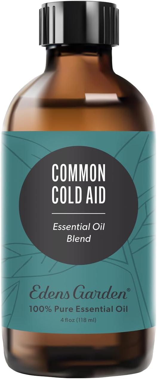 Edens Garden Common Cold Aid Essential Oil Blend- 100% Pure Premium Grade, Undiluted, Natural, Therapeutic, Aromatherapy, The Best for Skin, Humidifiers, Candle 118 ml (4 fl oz) - Bloomnest