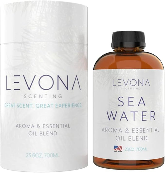 Levona Scent Sea Water Essential Oils for Diffuser for Home - Hotel and Home Luxury Scents - Fragrance Oil - Diffuser Oils Scents - Oil Diffuser Essential Oils for Humidifiers - 700Ml Aroma Oil Blend - Bloomnest