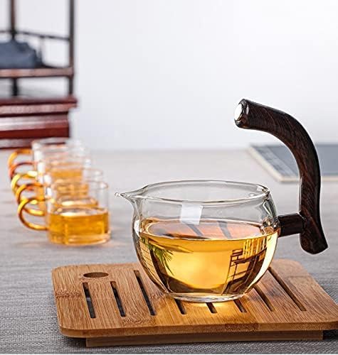 RORA Glass Teapot Set Semi Automatic Drip Rotating with Infuser Lazy Kungfu Tea pot Set (Glass) - Bloomnest