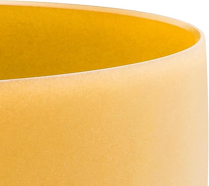 FMTY 10inch Crystal Singing Bowls set prefect pitch(±10HZ) Yellow(Solar Plexus)+ Blue(Throat) with Soft Carrying Bag Sound Bowls Chakra Bowl - Bloomnest