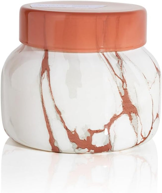 Capri Blue Modern Marble Jar Candles - Luxury Scented Candles for Home - Long Lasting Soy Wax Blend - Scented Home Decor Gifts - Havana Vanilla (8 oz) - Bloomnest