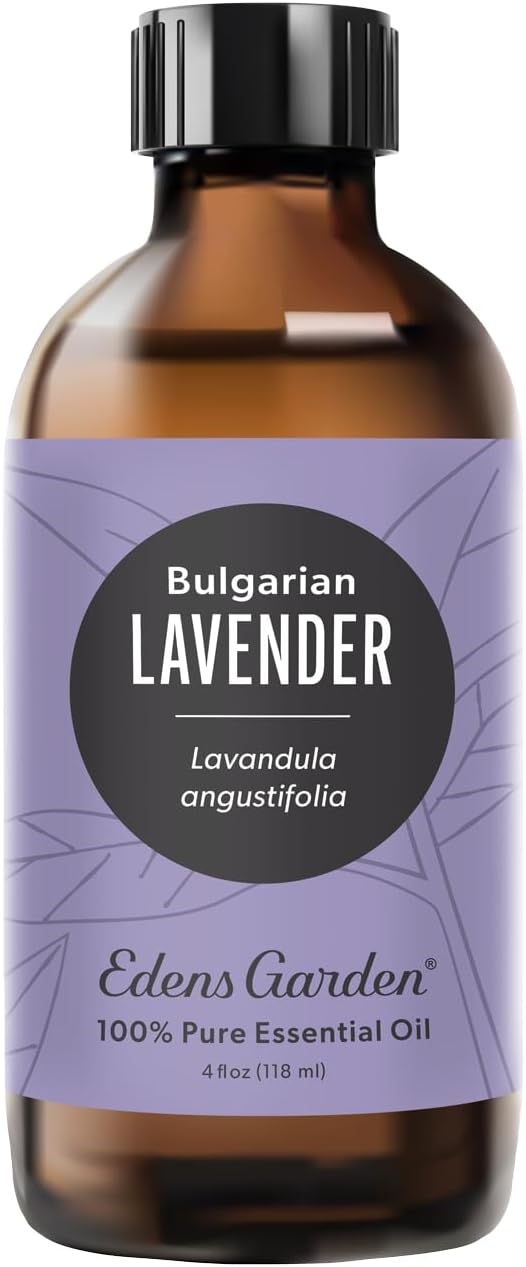 Edens Garden Lavender-Bulgarian Essential Oil- 100% Pure Premium Grade, Undiluted, Natural, Therapeutic, Aromatherapy, The Best for Diffuser, Skin, Humidifiers, Kid Safe 118 ml (4 fl oz) EdensGarden