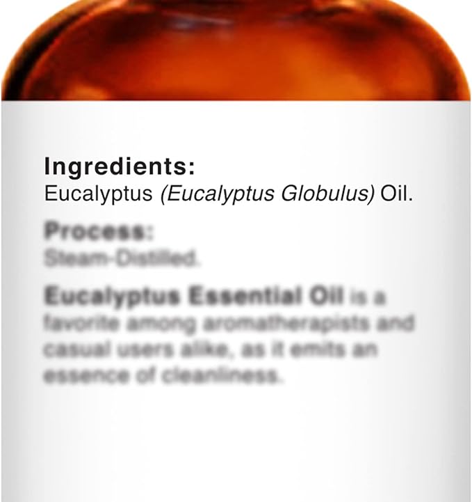 Majestic Pure Essential Oil with Glass Dropper - 100% Pure and Natural - Essential Oils for Diffuser, Aromatherapy, Soap and Candle Making, Eucalyptus Essential Oil, Eucalyptus Oil, 1 Fl Oz - Bloomnest