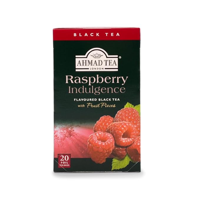 Ahmad Tea Company, Blk Rspbrry, Raspberry Indulgence, 120 Count (Pack of 6) - Bloomnest