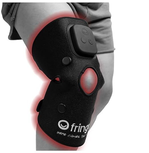 Fringe Red Light Therapy for Body, with Vibration Massage, Use Anywhere, Knee, Elbow, Foot, Hand & Ankle, Both Red 660nm and Infrared 850nm, 360 LED Lights, Sports Recovery JoinFringe