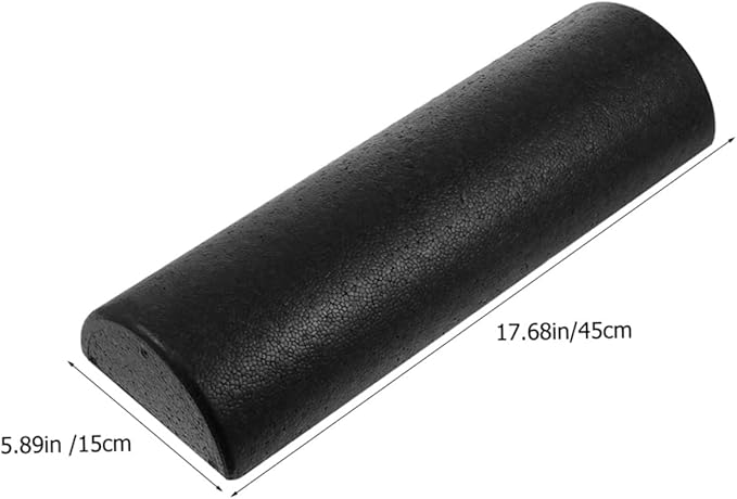 PRETYZOOM Lightweight Half-Round Foam Roller Yoga Muscle Massage Tool Fitness Equipment for Back Legs Arms Relief Portable Column Shaft for Balance Training and Pilates Home Workouts (45cm - Bloomnest