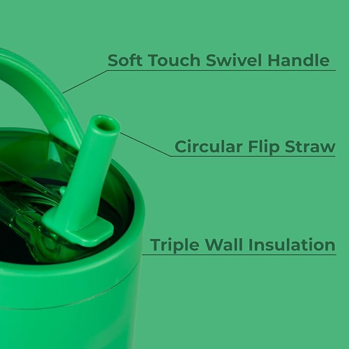 HydroJug Sport - Stainless Steel Tumbler with Straw, Vacuum Insulated, 40oz Leakproof Water Bottle, Ergonomic Design, Reusable, Dishwasher Safe, Rubber Base, Durable for Gym or Outdoors, Clover