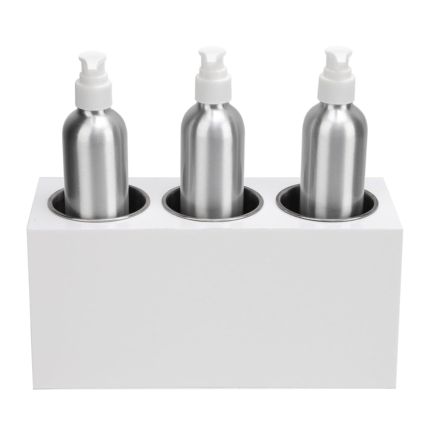 Oil Heater,Timer Function,Essential Oil Warmer Dispenser for Aromatherapy and Massage, Metal and Plastic, 3 Bottles, White (US Plug 100‑240V)