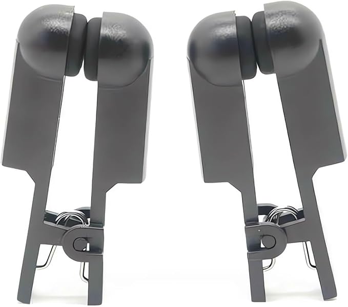 Black Ear Clip Electrodes Soft Double-Headed 2.0mm, Pieces;Ear Clip Electrode Double-Sided Rubber Head Comfortable, Set of 2