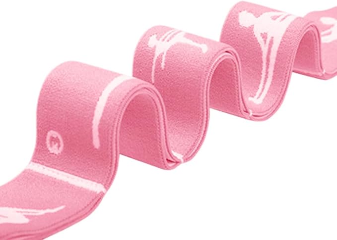 Multi-Functional Slimming Resistance Bands Yoga Straps Elastic Stretching Band 10/12 Loops for Pilates, Latin Training, Dance, Gymnastics, Fitness, Ballet and Physical Therapy - Bloomnest