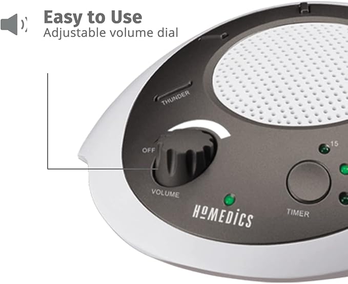 Homedics SoundSleep White Noise Sound Machine, Gold, Small Travel Sound Machine with 6 Relaxing Nature Sounds, Portable Sound Therapy for Home, Office, Nursery, Auto-Off Timer, by Homedics - Bloomnest