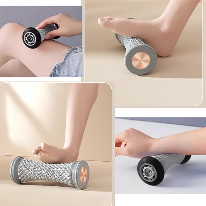 Foot Massager Ball Roller Yoga Roller Muscle Roller Stick for Feet Hand Leg Relaxatio Manual Feet Massager Purple Manual Leg Massagers Purple - Bloomnest