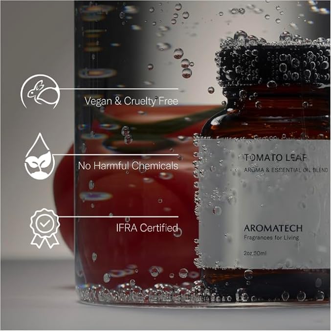 AromaTech Tomato Leaf Essential Oils - for Aroma Oil Scent Diffusers (60 mL, Tomato Leaf) - Bloomnest