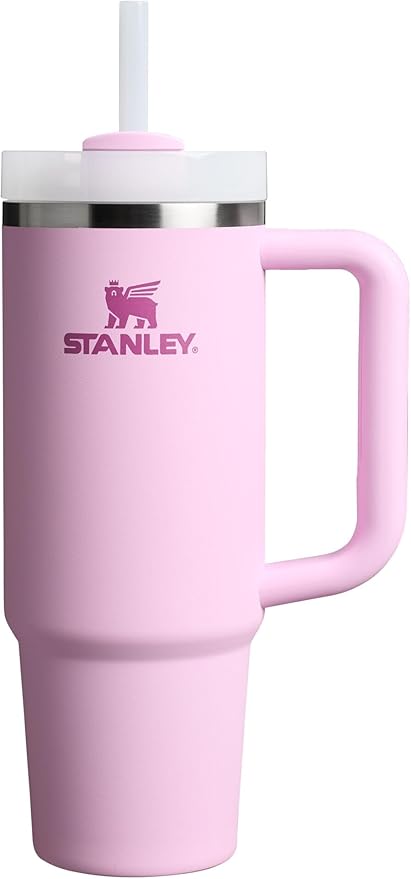STANLEY Quencher H2.0 Tumbler with Handle and Straw 30 oz | Flowstate 3-Position Lid | Cup Holder Compatible for Travel | Insulated Stainless Steel Cup | BPA-Free | Cherry Blossom - Bloomnest