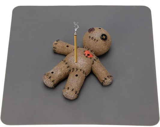 Voodoo Doll Incense Holder for Sticks with Ash Catcher, Unique Incense Burner for Praying Desktop Resin Ornament for Yoga Room, Ornament Handmade Craft for Home Decoration - Bloomnest