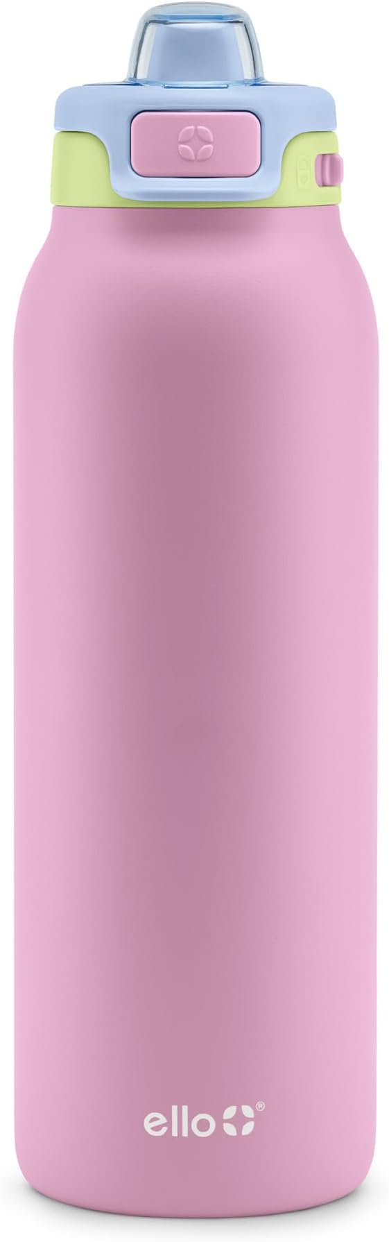 Ello Pop & Fill Insulated Stainless Steel Water Bottle with Quick Fill Lid, Leakproof Locking, Sip or Chug Spout, BPA-Free, Double Wall Vacuum Insulated for Sports, Travel & School- 22oz / 32oz / 40oz Ello