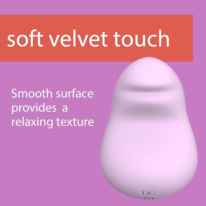 Soft Velvet Touch Silicone TMJ Relief Jaw Massager - Rechargeable - Waterproof - TMJ Vibration Massage Tool for Soothing Pain, Tension, Stiffness