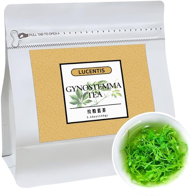 Gynostemma (Jiaogulan) Loose Leaf Tea 150g (5.3oz) – Premium Herbal Tea, Antioxidant & Wellness Support, 绞股蓝茶 - Bloomnest