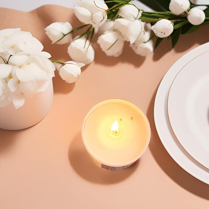 Chloefu LAN Fresh Linen Candles Laundry Candles Non-Toxic Air Freshening Scented Candle Decorative Pet Odor Eliminator for Home Luxury Scented Soy Jar Candle for Bathroom Decor 7.1 oz 2 Pack - Bloomnest