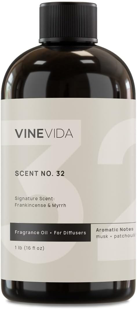 VINEVIDA [16 Fl Oz] Frankincense & Myrrh Fragrance Oil for Cold Air Diffusers, Essential Oils for Diffuser Oil Refill & Air Freshener Room Spray - Bloomnest