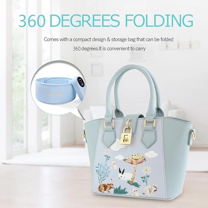 Head Massager,Scalp Massager,Relief Headaches,Fatigue,Stress,Sleep aid,Hangover with Airbag Kneading,Constant Temperature Hot Compress for Head (Sky Blue) TLINNA