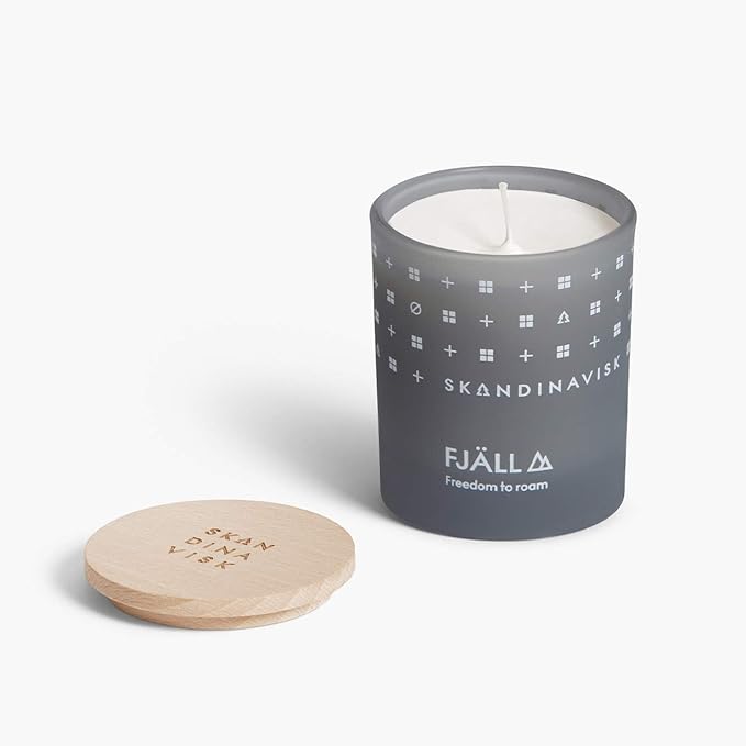 Skandinavisk FJÄLL 'Highland' Mini Scented Candle. Fragrance Notes: Heather and Thyme, Ground Berries and Leaf Sap. 2.3 oz. - Bloomnest