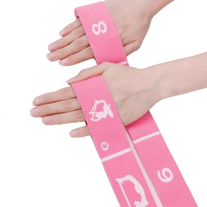 2-Pack Adjustable Kids Dance Stretch Bands - 8-Loop Elastic Bands for Ballet, Latin, Yoga, Gymnastics & Stretching - Flexible, Multi-Section Design for Dance Training & Flexibility - Bloomnest