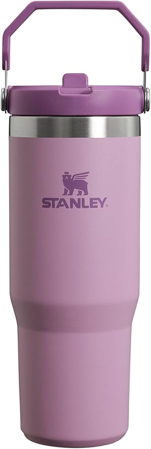 Stanley IceFlow Flip Straw Tumbler with Handle 30 oz | Twist On Lid and Flip Up Straw | Leak Resistant Water Bottle | Insulated Stainless Steel |BPA-Free | Lilac - Bloomnest