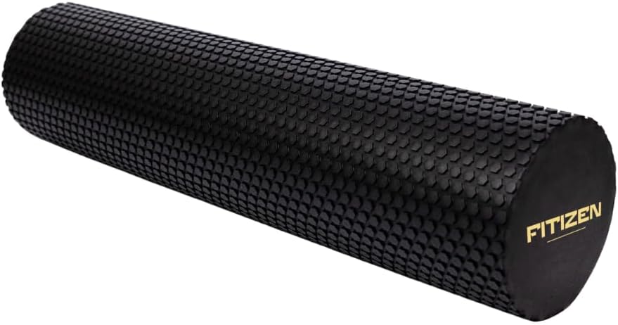 Fitizen Foam Roller – Muscle Massage Rehab Stiff Back Pain Physical Therapy Deep Tissue Firm Exercise Equipment Home Gym Stress Yoga Pilates for The Fit Citizen by FitNation