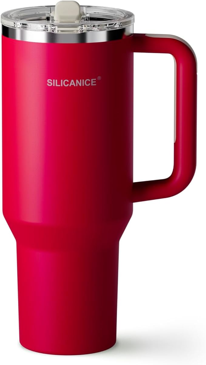 Easy Clean Pro Tumbler - 40 oz Water Bottle with Handle & Quick-Disassemble Flip Straw, Leak Resitance,Double Wall Insulated Stainless Steel, Dishwasher Safe, BPA-Free,Gifts for Women & Men - Bloomnest