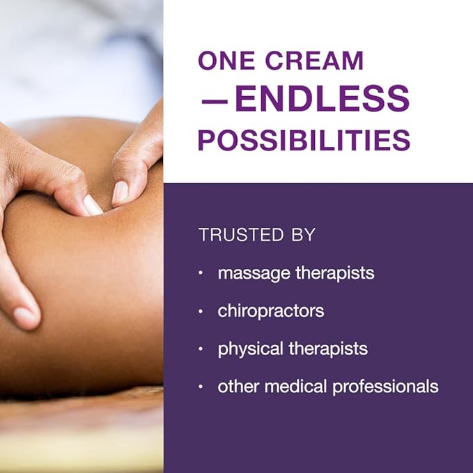 Free-Up-Professional Massage Cream, Fragrance-Free, Great Glide, Lubricity, Tissue Perception, Perfect for Physical Therapy, Massage Versatile, Non-Greasy, 8 Oz Jar - Bloomnest
