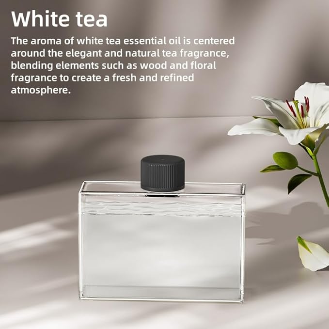 Waterless Essential Oil Diffuser for Home & Office Cordless Battery Operated Aroma Diffuser with 7 Mist Levels, Ultrasonic Air Freshener for Large Rooms Bedroom Bathroom Car Small & Portable - Bloomnest