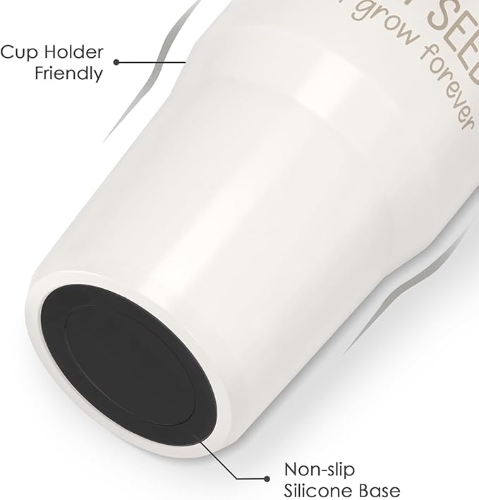 SANDJEST Teacher Stainless Steel Straw Lid Tumbler 30oz with Carry Handle for Women Girls, Insulated Travel Coffee Cup, Gift for Sports Workout Christmas Birthday Teacher's Day - Bloomnest