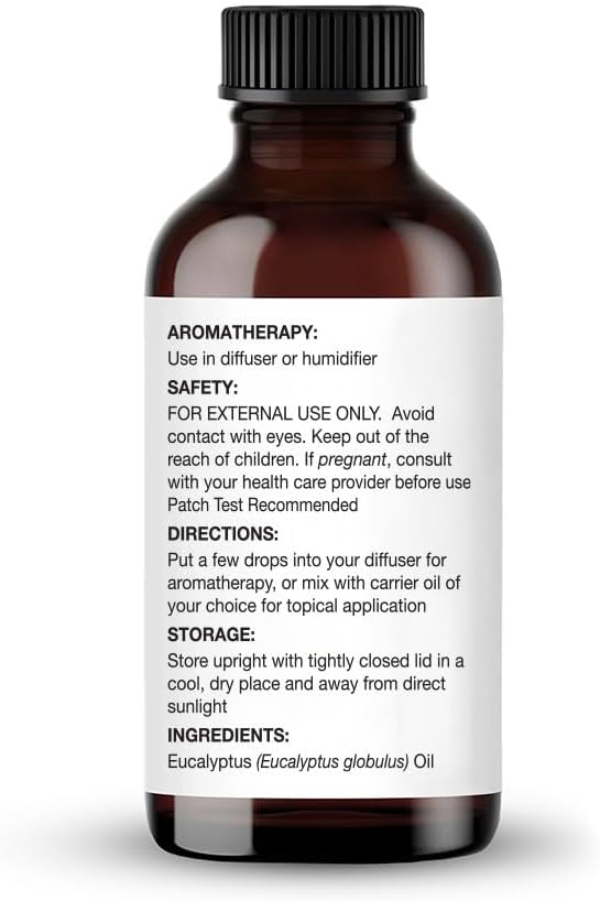 Majestic Pure Essential Oil with Glass Dropper - 100% Pure and Natural - Essential Oils for Diffuser, Aromatherapy, Soap and Candle Making, Eucalyptus Essential Oil, Eucalyptus Oil, 1 Fl Oz - Bloomnest
