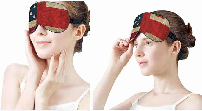 Flag Sleep Mask USA UK American British Flag Men Women Sleep Mask with Adjustable Strap Eye Cover Eye Shade for Travel, Nap,Meditation - Bloomnest