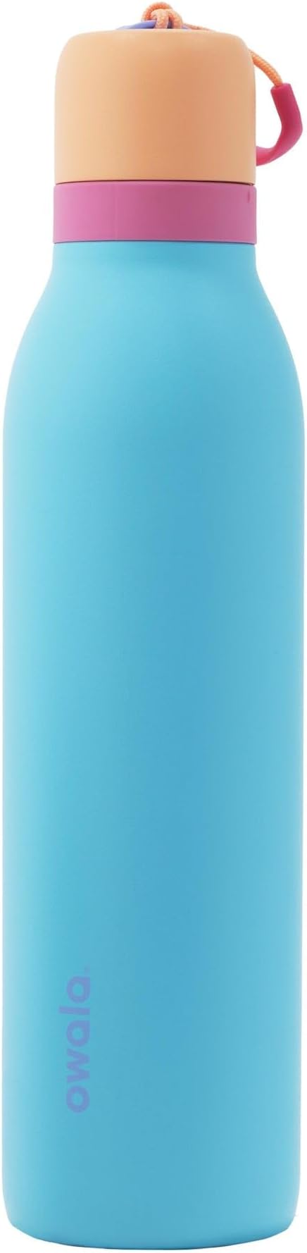 Owala FreeSip Twist Insulated Stainless Steel Water Bottle with Straw for Sports and Travel, BPA-Free, 24-oz, In Bloom Owala