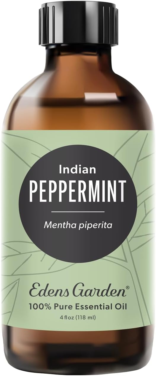 Edens Garden Peppermint-Indian Essential Oil- 100% Pure Premium Grade, Undiluted, Natural, Therapeutic, Aromatherapy, The Best for Diffuser, Face, Candle, Humidifiers 118 ml (4 fl oz) - Bloomnest