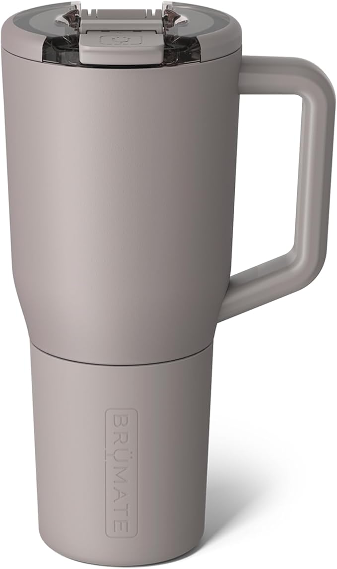 BrüMate Müv - 35oz 100% Leak Proof Insulated Coffee Mug with Handle & Lid - Stainless Steel Coffee Travel Mug - Double Walled Coffee Cup (Mocha) - Bloomnest