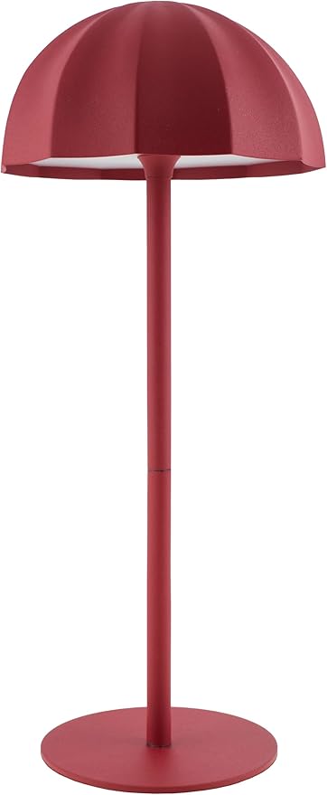 Mark&Day Table Lamps, Fady Traditional Red Bedside Table Lamp for Nightstand Bedroom, Living Room or Office (14" H x 6" W x 6" D) - Bloomnest