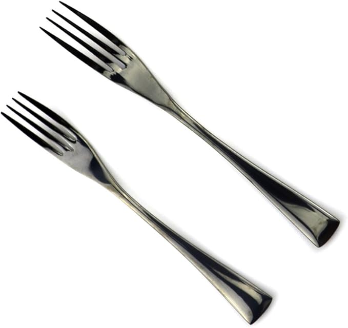 JASHII 18/10 Stainless Steel 20 Piece Mirror Polished Black Flatware Set,Dinner Knife Fork Salad Fork Dessert Spoon Coffee Spoon，Service for 4 ，Black Utensil Sets - Bloomnest