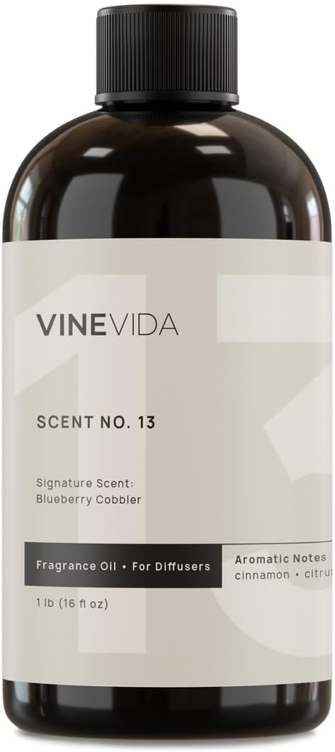 VINEVIDA [16 Fl Oz] Blueberry Cobbler Fragrance Oil for Cold Air Diffusers, Essential Oils for Diffuser Oil Refill & Air Freshener Room Spray - Bloomnest