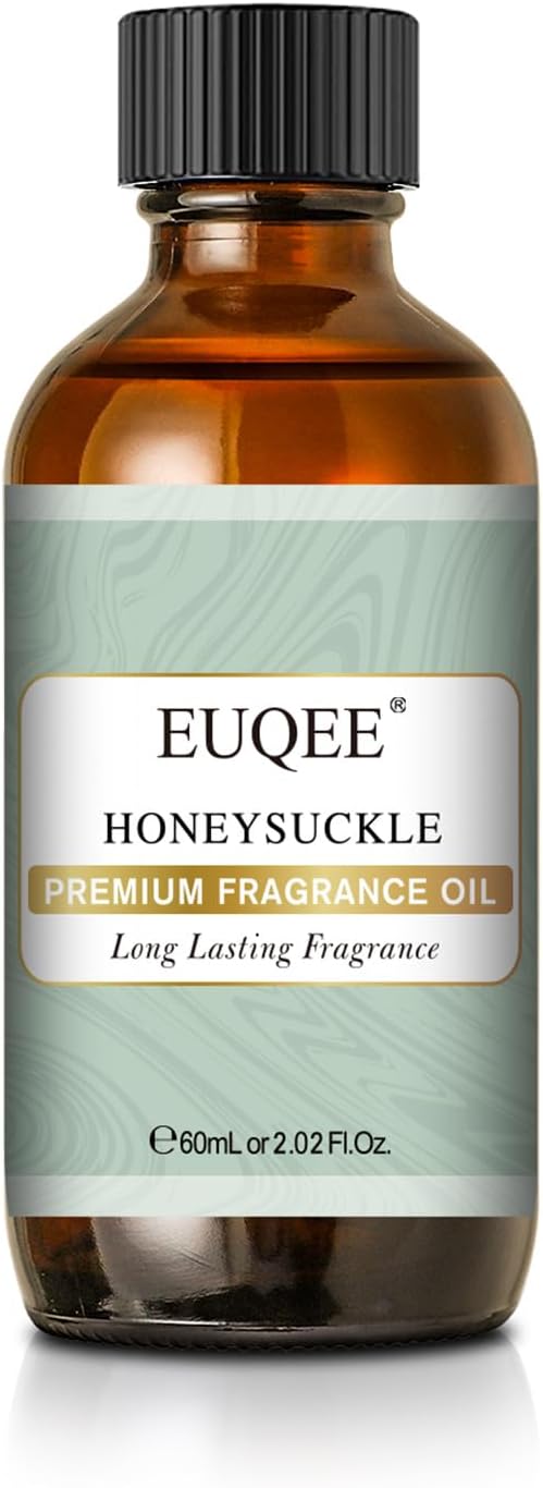 EUQEE Honeysuckle Fragrance Oil 60 ml Premium Fragrance Essential Oil with Glass Dropper for Candle Making, DIY Bath Bombs, Aromatherapy (2.02 Fl oz) - Bloomnest