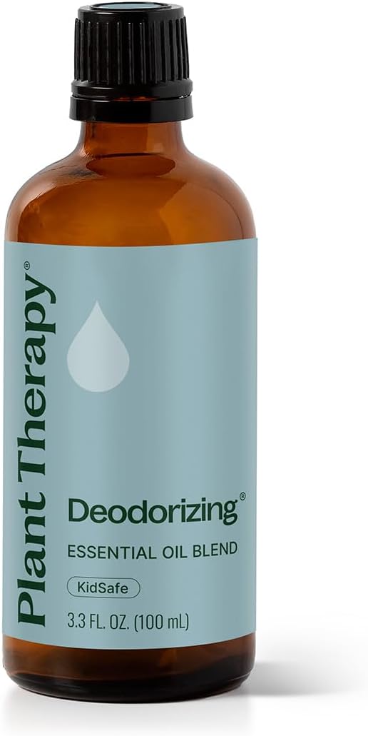 Plant Therapy Deodorizing Essential Oil Blend, 100 mL (3.3 oz), Made with 100% Pure Essential Oils, Undiluted, Perfect for Essential Oil Diffusers and Freshening A Room PlantTherapy
